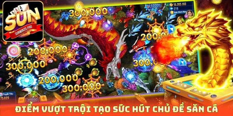 Điểm vượt trội tạo sức hút chủ đề săn cá
