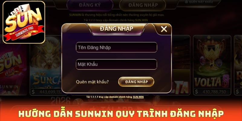 Hướng dẫn Sunwin về quy trình đăng nhập