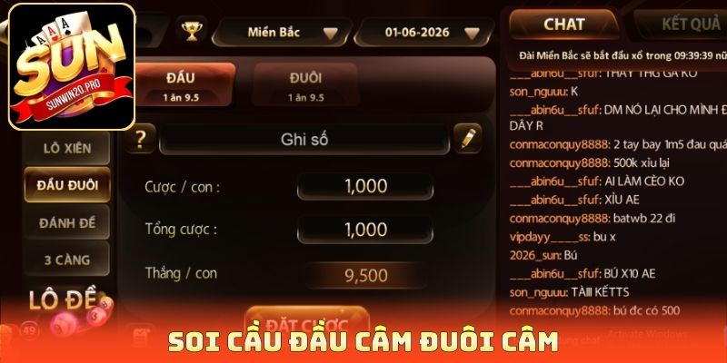 Soi cầu đầu câm đuôi câm